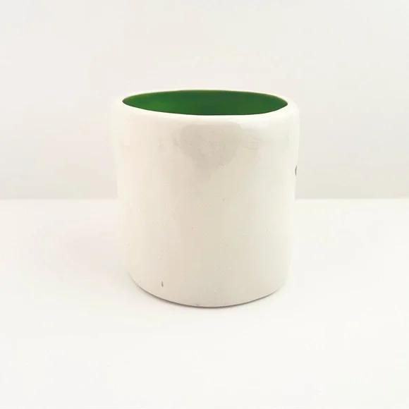 Starbucks GROW Coffee Mug Cup Green Interior 10oz Hand Painted Collectible 2008 - Picture 2 of 7